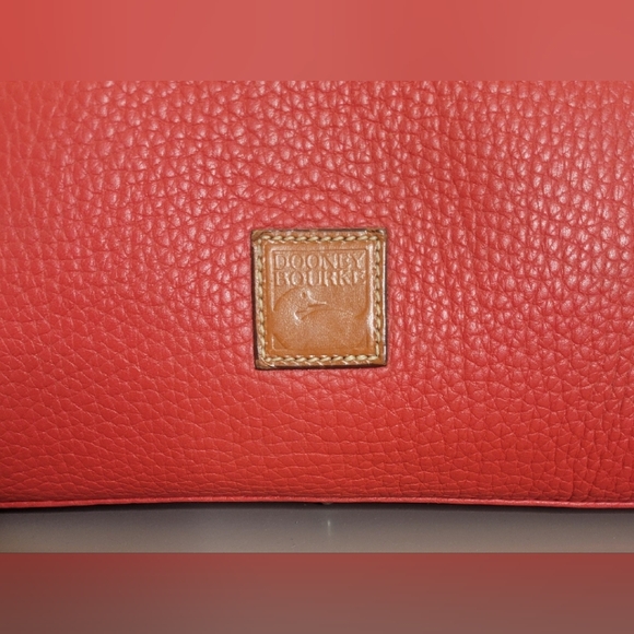 Dooney & Bourke Vintage Red Bowling Leather Handbag - Picture 3 of 13